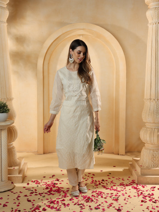 Premium Cotton 2-Piece Kurti Set – Elegant & Comfortable Outfit