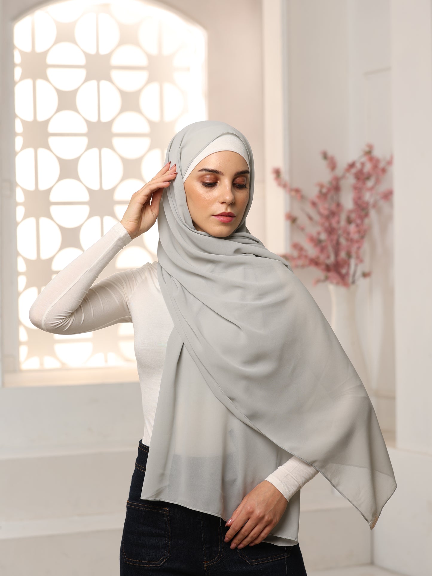 Breathable & Comfortable Georgette Hijab – Elegant & Modest Look