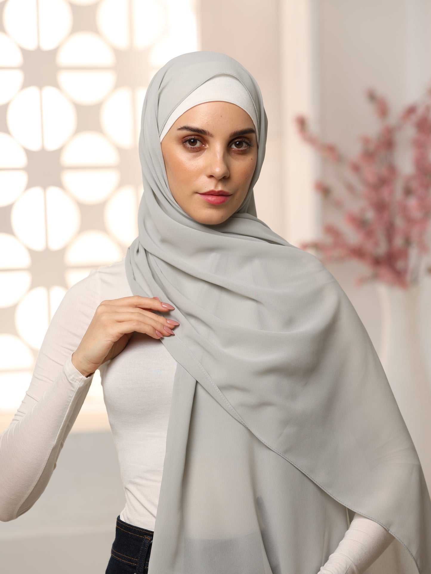 Breathable & Comfortable Georgette Hijab – Elegant & Modest Look