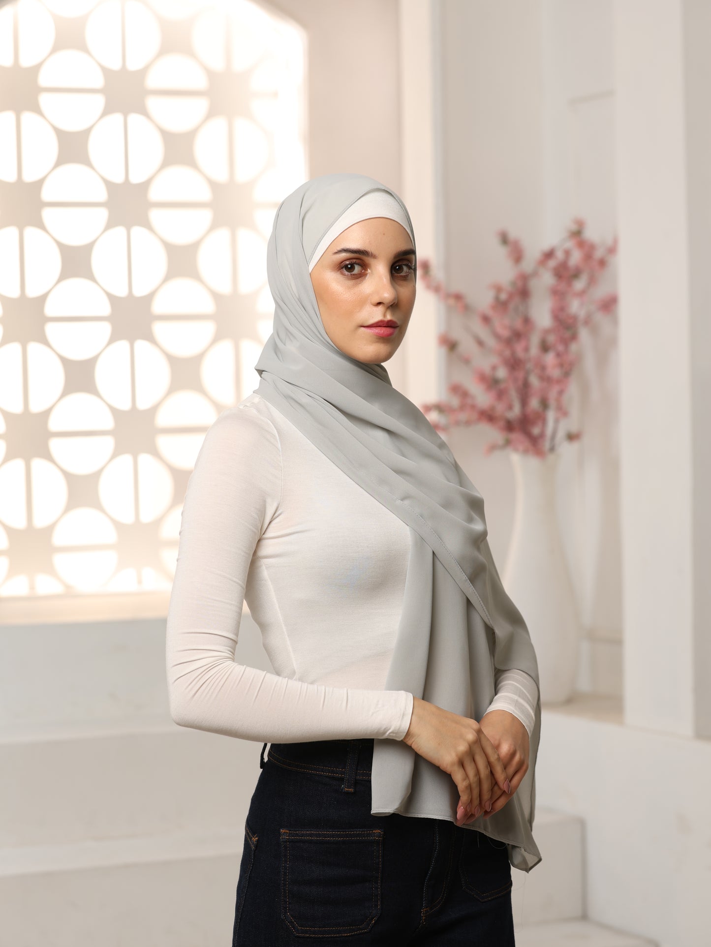 Breathable & Comfortable Georgette Hijab – Elegant & Modest Look