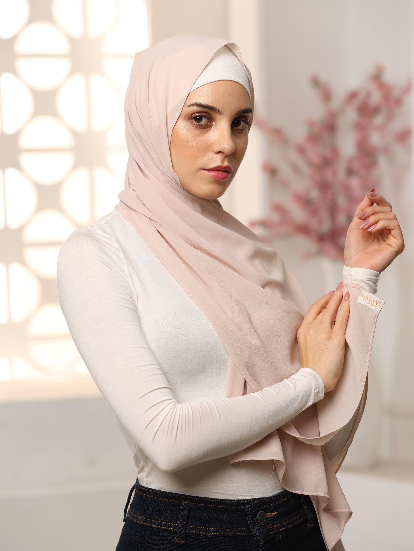 Elegant Premium Georgette Hijab – Soft, Breathable & Comfortable