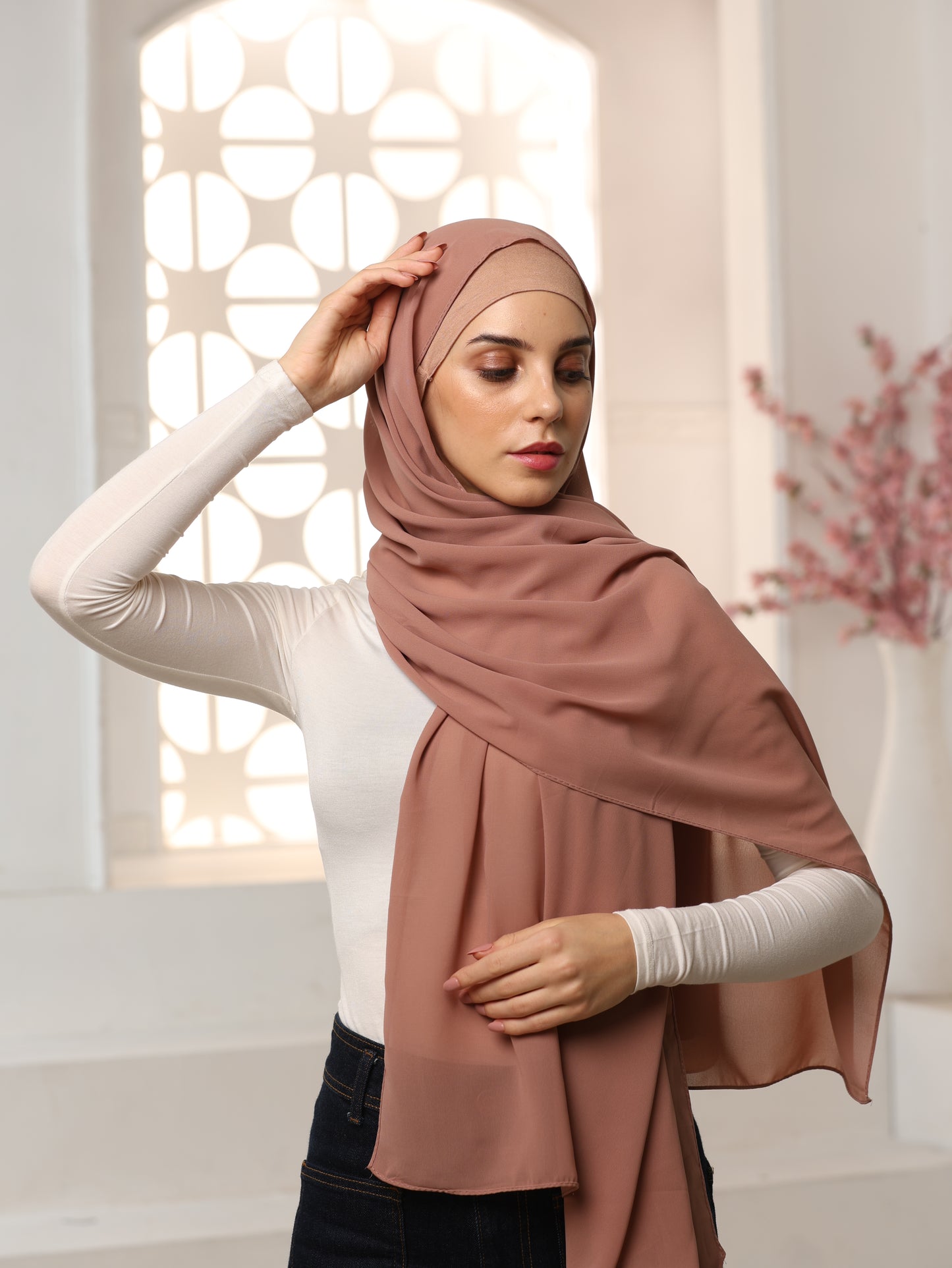 Ultra-Soft High-Quality Georgette Hijab – Perfect for Every Outfit