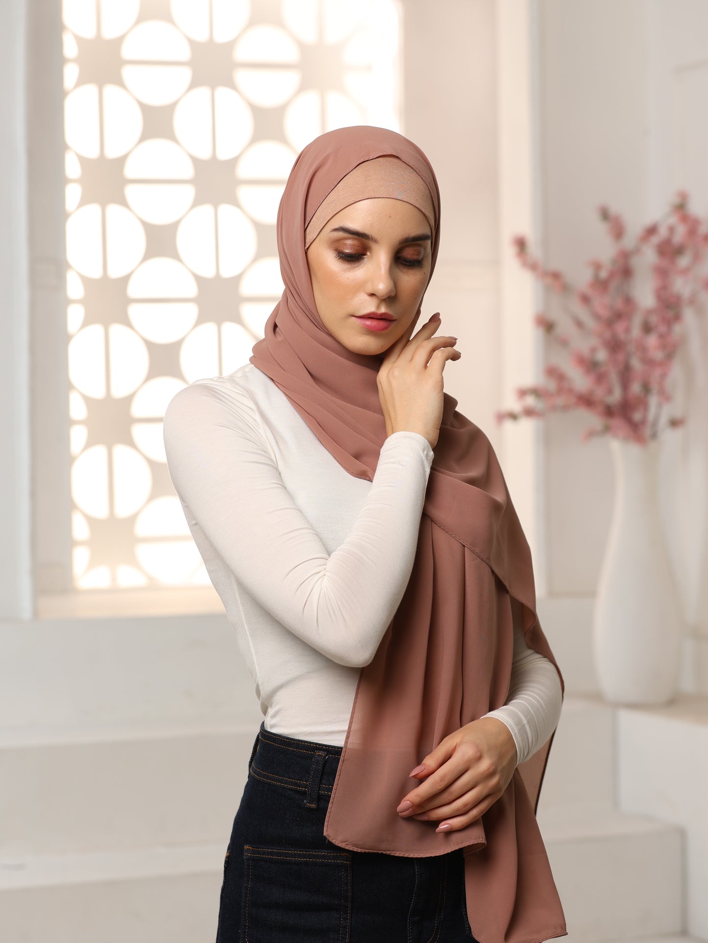 Ultra-Soft High-Quality Georgette Hijab – Perfect for Every Outfit