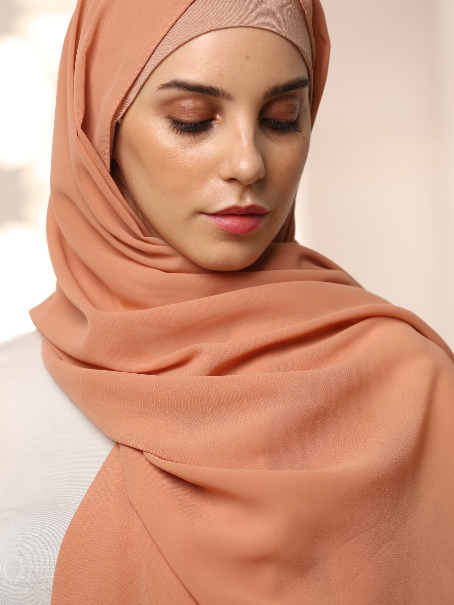 Classic Modest Georgette Hijab – Wrinkle-Resistant & Perfect Drape