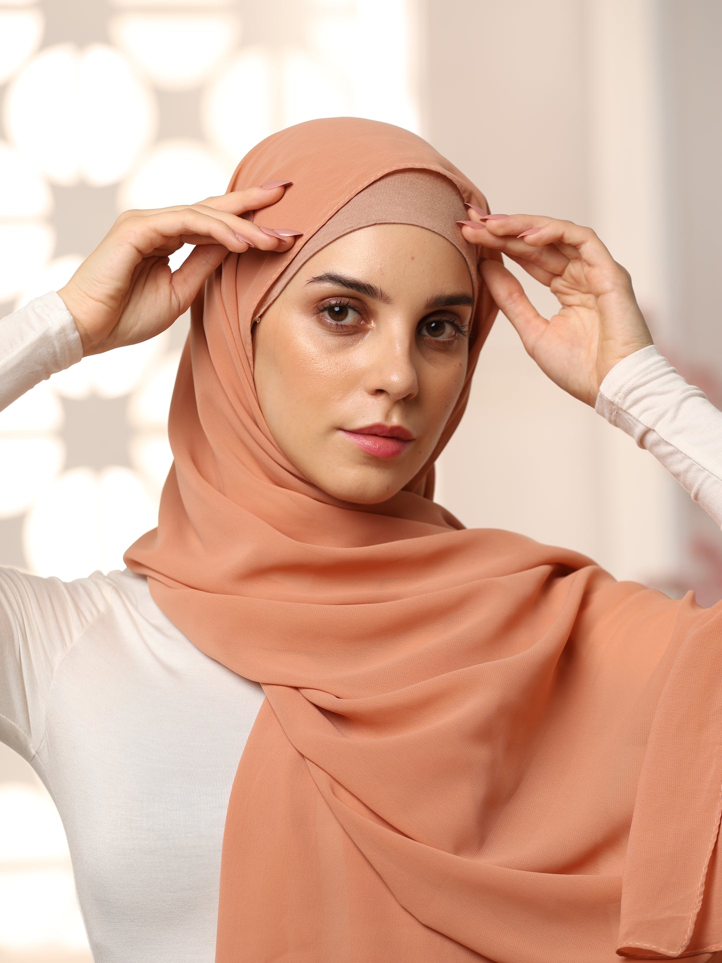 Classic Modest Georgette Hijab – Wrinkle-Resistant & Perfect Drape
