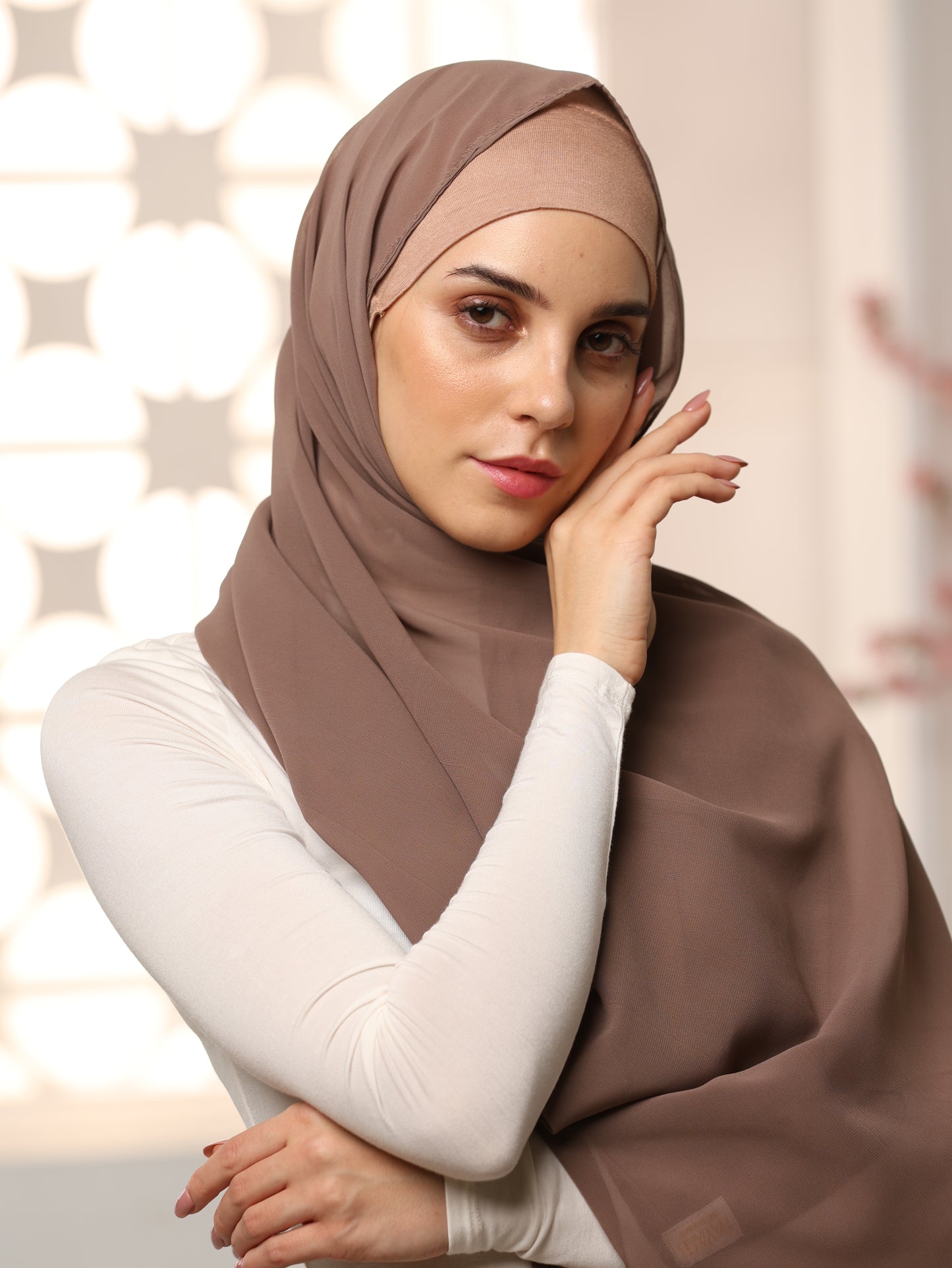 Premium Georgette-Feel Georgette Hijab – Smooth & Durable
