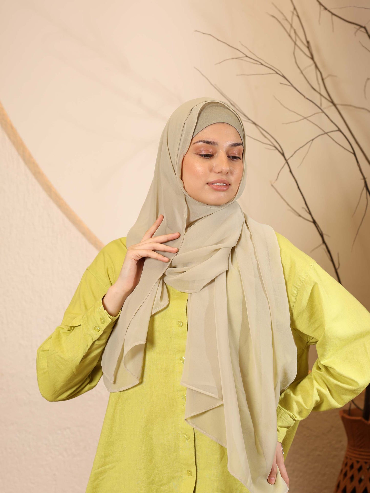 Lightweight Georgette Hijab - Breezy, Elegant, and Perfect for Warm Weather