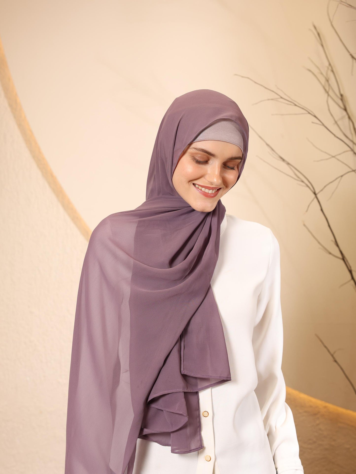 Chic Satin Hijab - Smooth, Shiny & Elegant for Special Occasions