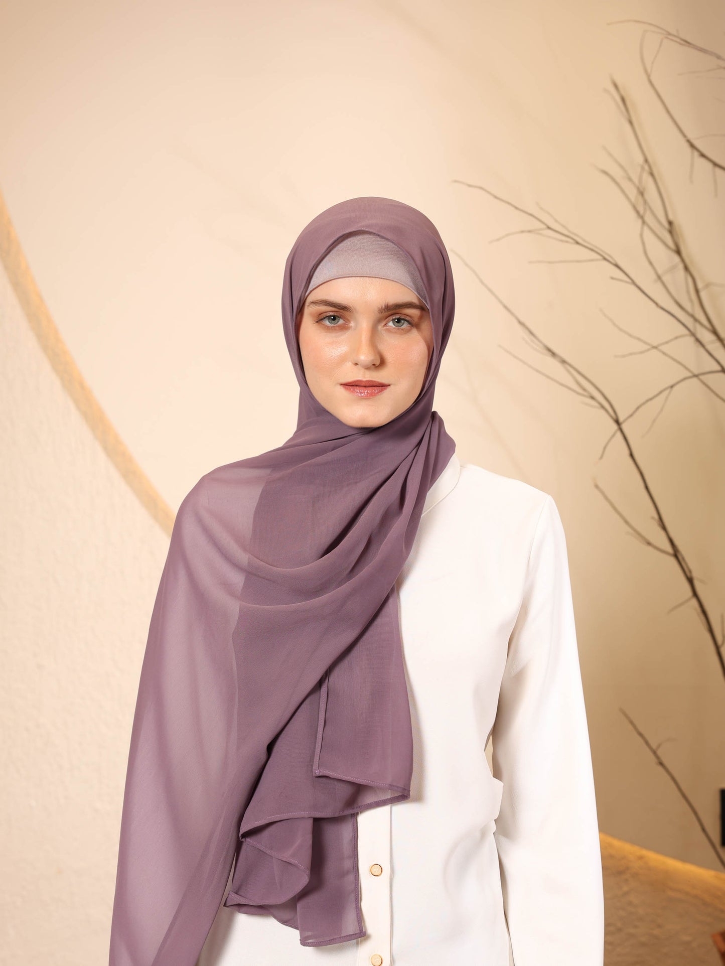 Chic Satin Hijab - Smooth, Shiny & Elegant for Special Occasions