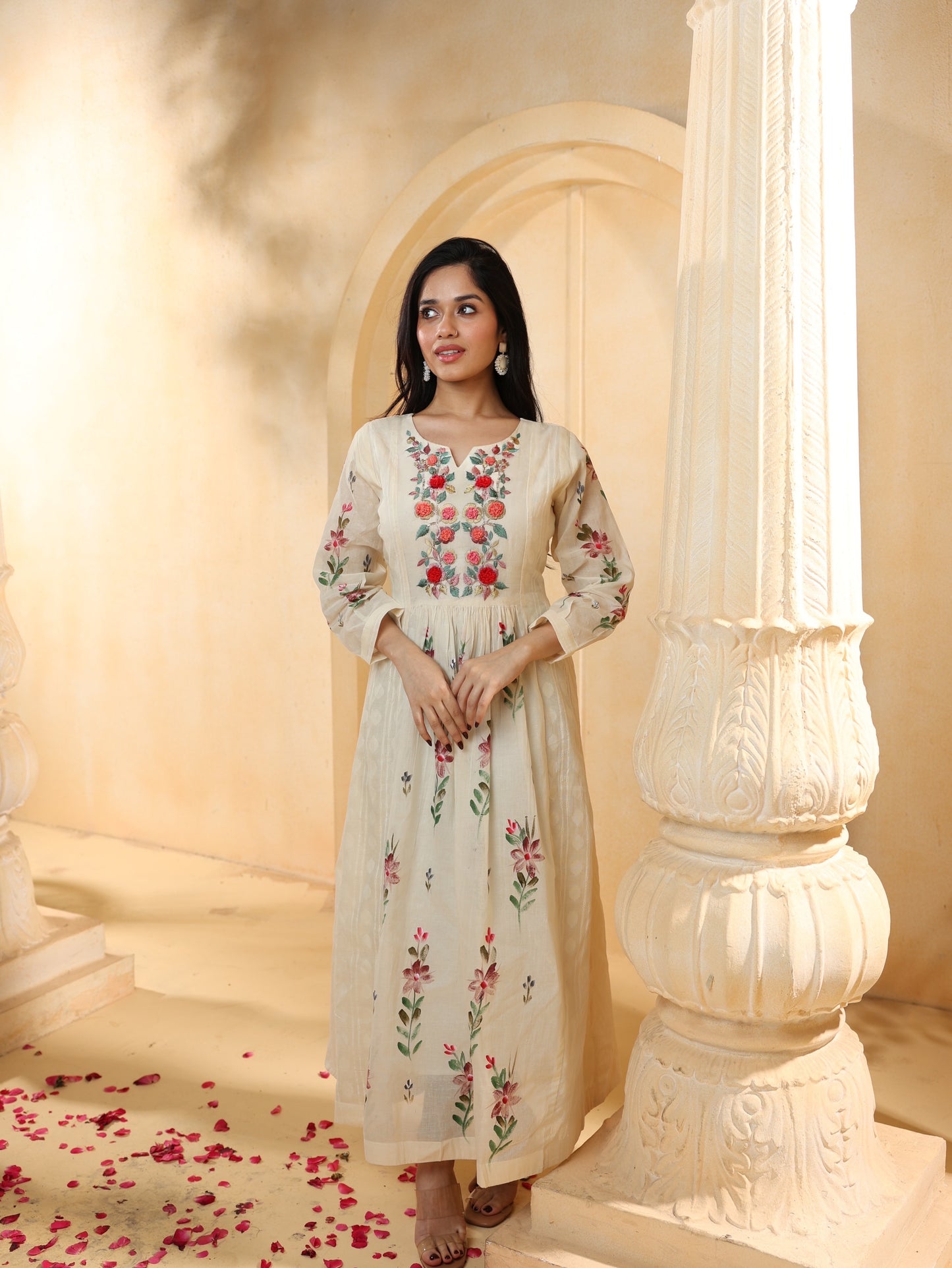 Premium Cotton 1-Piece Kurti – Luxury Fabric for Elegant Style