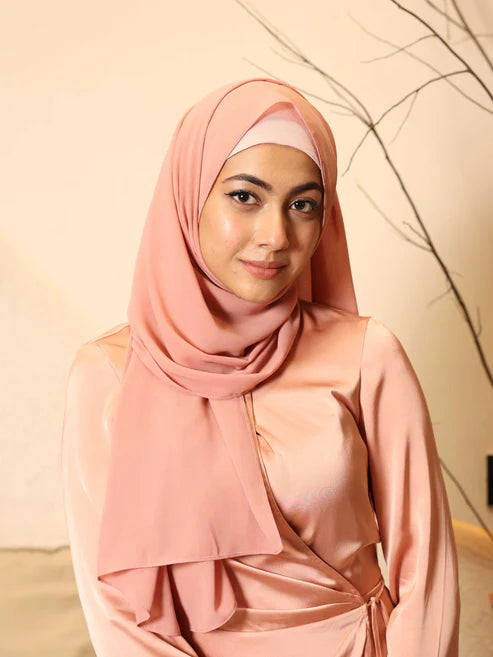 Hijab With Cap Combo Set (Pack of 5 in different colors)