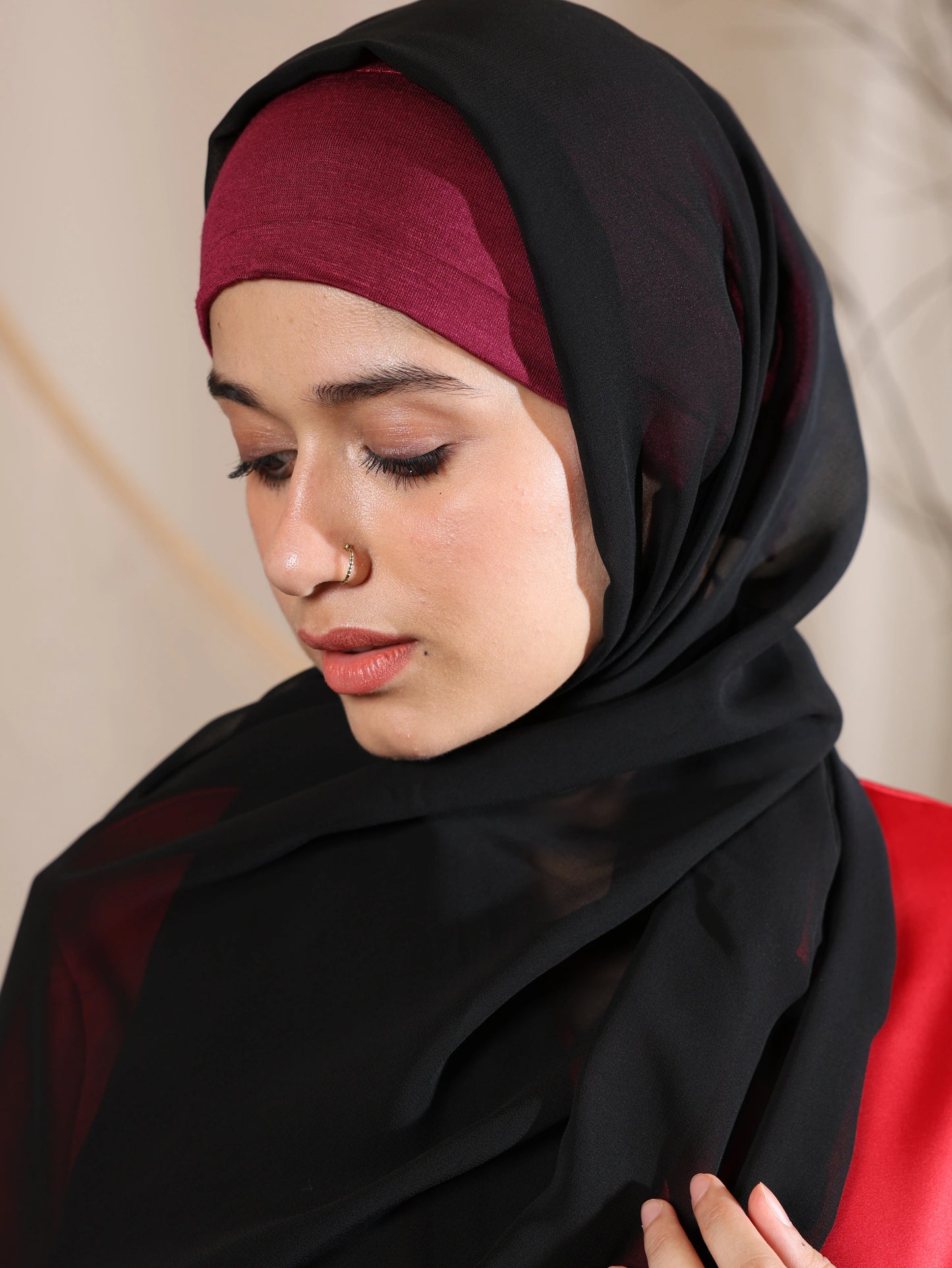 Cozy Knit Hijab - Soft, Stretchy, and Perfect for Cooler Days
