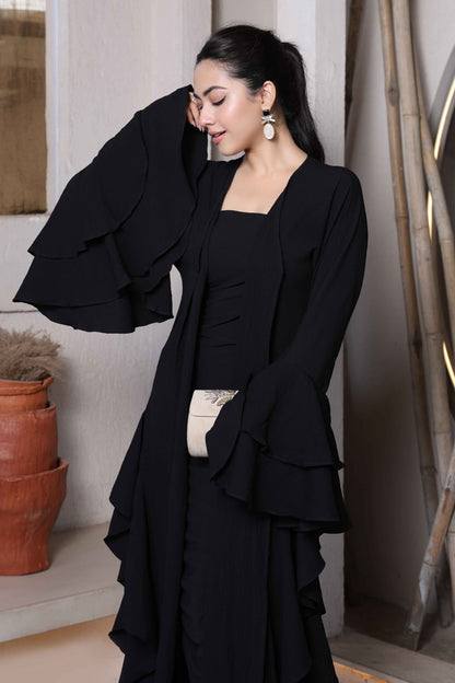 Ethereal Ruffle Shrug - A Timeless Elegance