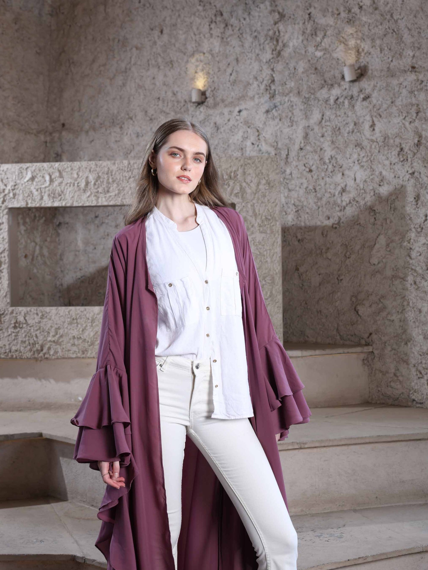 Ethereal Ruffle Shrug - Grace in Every Layer