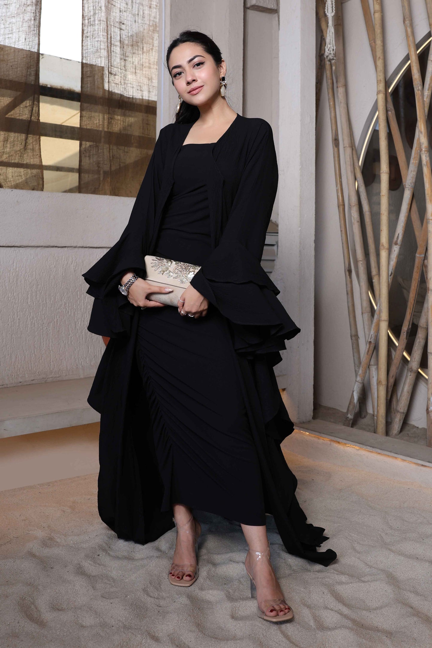 Ethereal Ruffle Shrug - A Timeless Elegance